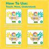 Montessori Math Toys 2in1 Wooden Counting Blocks and Clock Set for Preschool Kids Ages 3 to 7