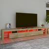 Vidaxl Szafka Pod Tv Z Oświetleniem Led, Dąb Sonoma, 260X36,5X40 Cm