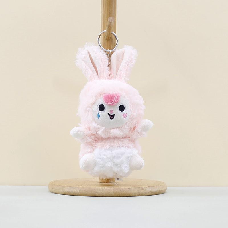 Rabbit Plush Cartoon Toys Keychain Stuffed Dolls Bag Decorations Gifts Kids