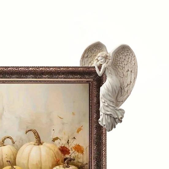 Angel Figure Resin Office Desk for Home Decorative Carving Ornament Angel Decoration Living