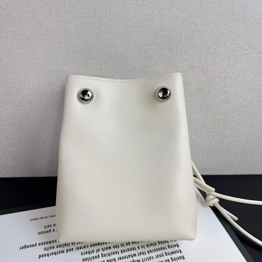 New Pebbie Mobile Phone Bag, Genuine Leather, High-end Messenger Bag, Cowhide, Light and Versatile, College Style, Shoulder Bag for Women