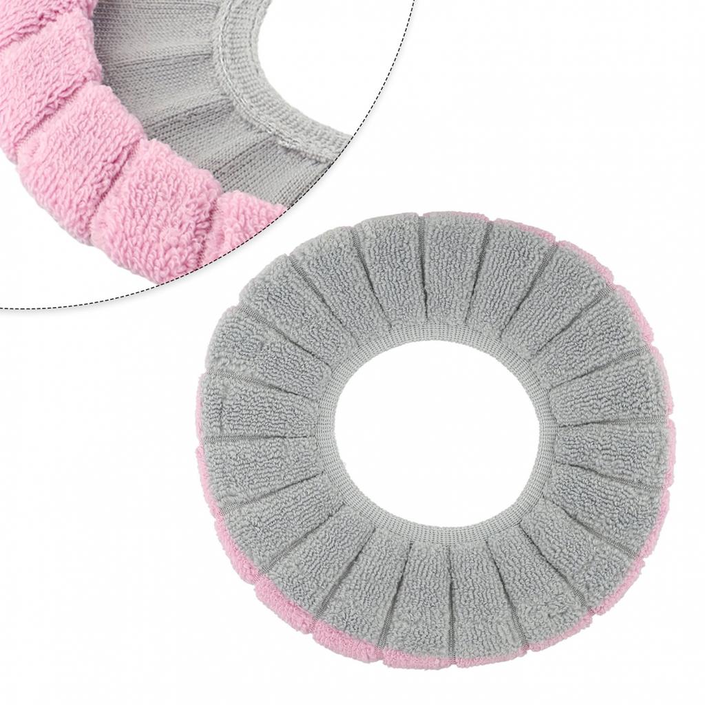 Perfect Fit for Oval and Round Toilets Stretchable and Quality Seat Cover Mat