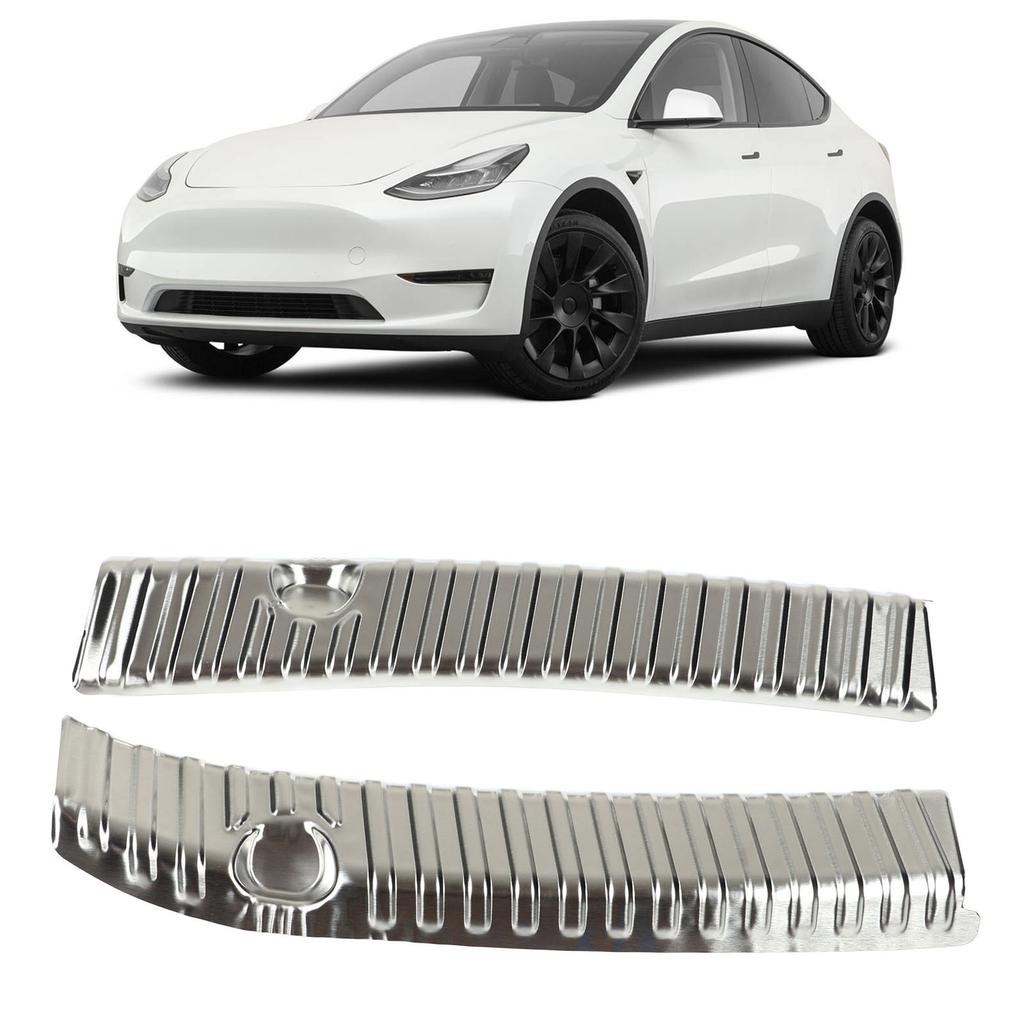 2Pcs Rear Bumper Guard Split Design Stainless Steel   Sill  or Replacement for     2021‑2023