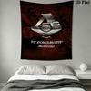 Lokomotiv Moscow Power Wall Hanging Printed Fabric Blanket Decorative Tapestries for Bedroom Living Room Home Decor