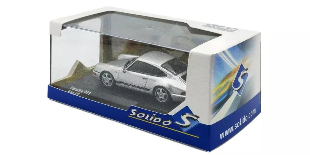 SOLIDO Scale Porsche 911 RS 1994 Silver Finished Product S4312904 1/43 (964)
