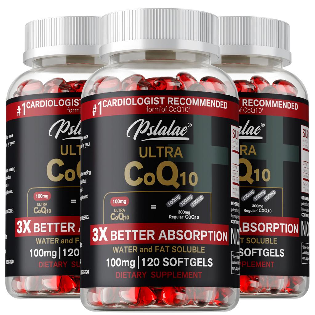 High content 100mg Coenzyme Q10, adult health and nutrition capsules, all-natural