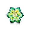 Hand-Woven Multi-Faceted Color-Changing Snowflake Flower Brooch for Suits - Unisex