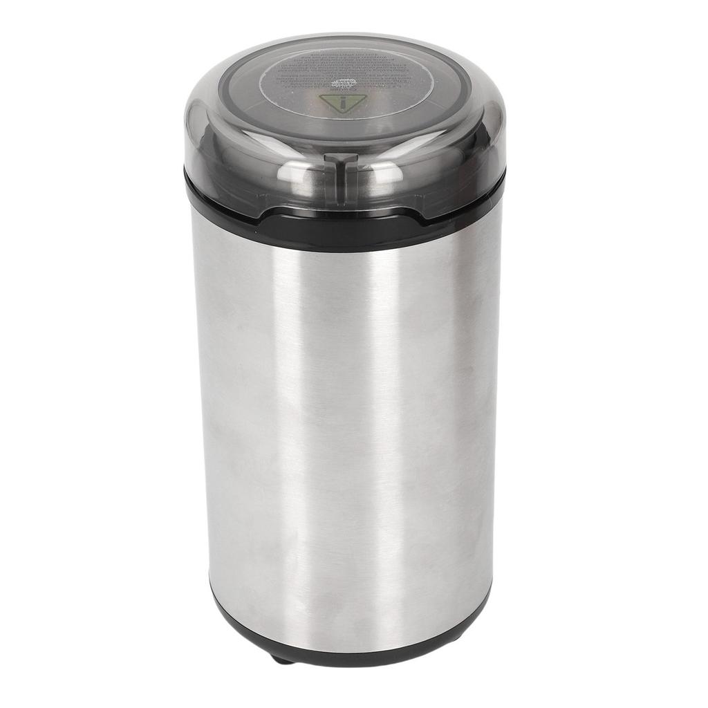 Elektrische Kaffeemühle 304 Edelstahlmesser Kaffeebohnen Mahlwerk 200W mit transparentem Deckel