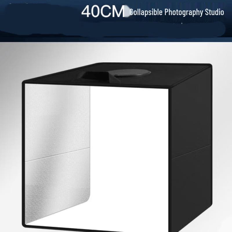 OLOEY 40CM Portable LED Photo Studio Light Box