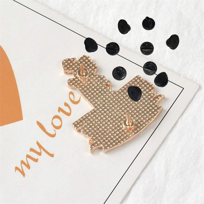 50pcs/100pcs Rubber Brooch Buckle Button Clasp Pin Backs Clutch Care Cap Nail Tie Back Stoppers Squeeze Badge Holder Jewelry Accessories