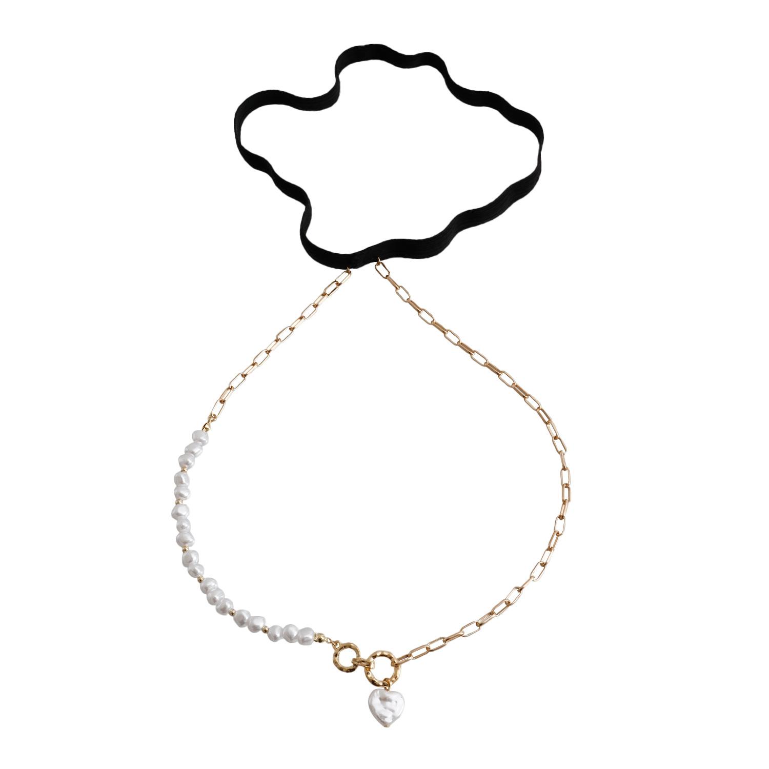 

Sweet cool casual rhinestone beach leg chain elastic belt imitation pearl sexy leg chain