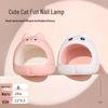 Cute Kitten Mini UV Nail Lamp for Gel Polish - Home Use, No Darkening, Small and Convenient