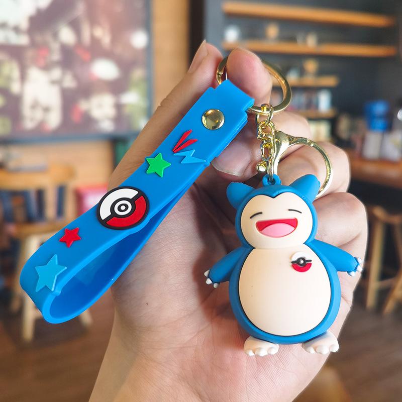 Pokémon Keychain Anime Doll Gengar Pikachu Plusle Minun Car Couple Backpack Desktop Decoration Toy Giftfashion Anime
