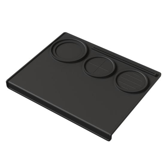 Tapete de Tampar Espresso Antiderrapante de Silicone Tapete para Tamper de Café Resistente ao Calor Almofada de Estação de Tampar Barista para Bancada de Máquina de Espresso