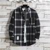 Classical Men Plaid Shirts Long Sleeve Casual Regular Fit Male Tops Autumn Spring
