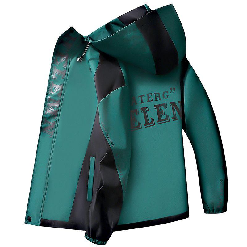 Fashion  Autumn Men's Hooded Jackets Streetwear Casual Hooded Coats Youth Winter Windproof Loose Parkas