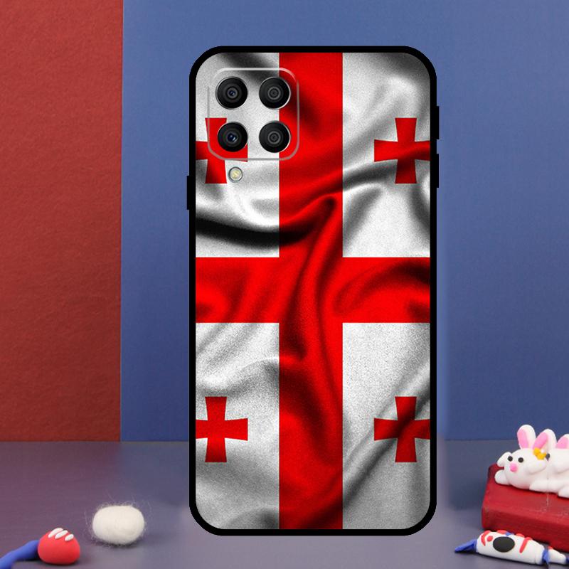 Georgia Flag For Samsung Galaxy M31 M51 M33 M13 M23 M53 M15 M55 M14 M34 M54 M20 M30s M32 M52 Phone Case