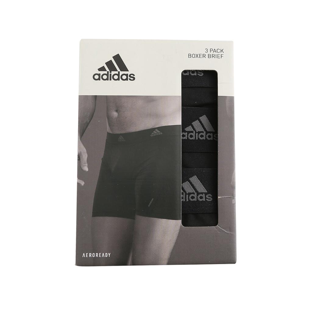 Adidas Moisture Wicking Sports Boxer Briefs 3 Pack Men Underwear Black 4A3M03-000