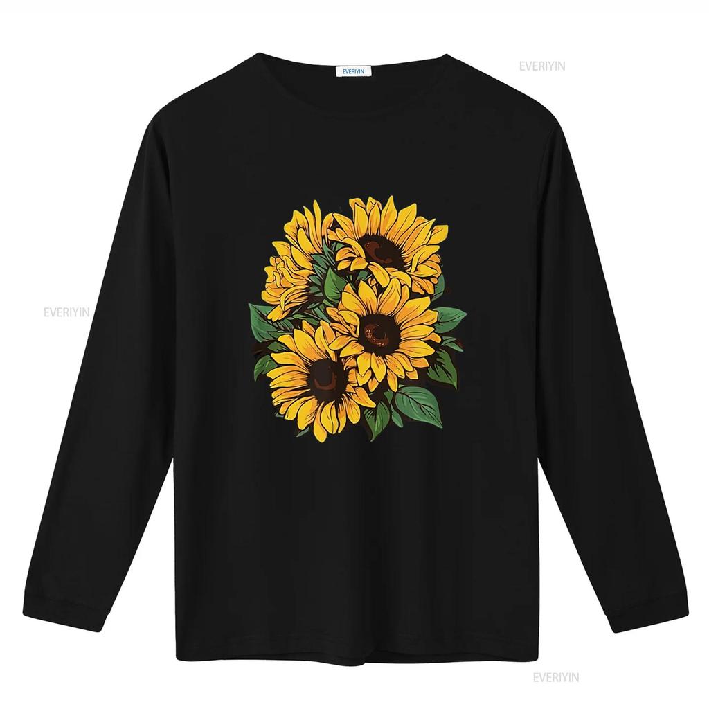 Mens Garden Gardener Sunflower Gardening T Shirt Black Vintage Washed Stylish Unisex Graphic Comfortable Fashion