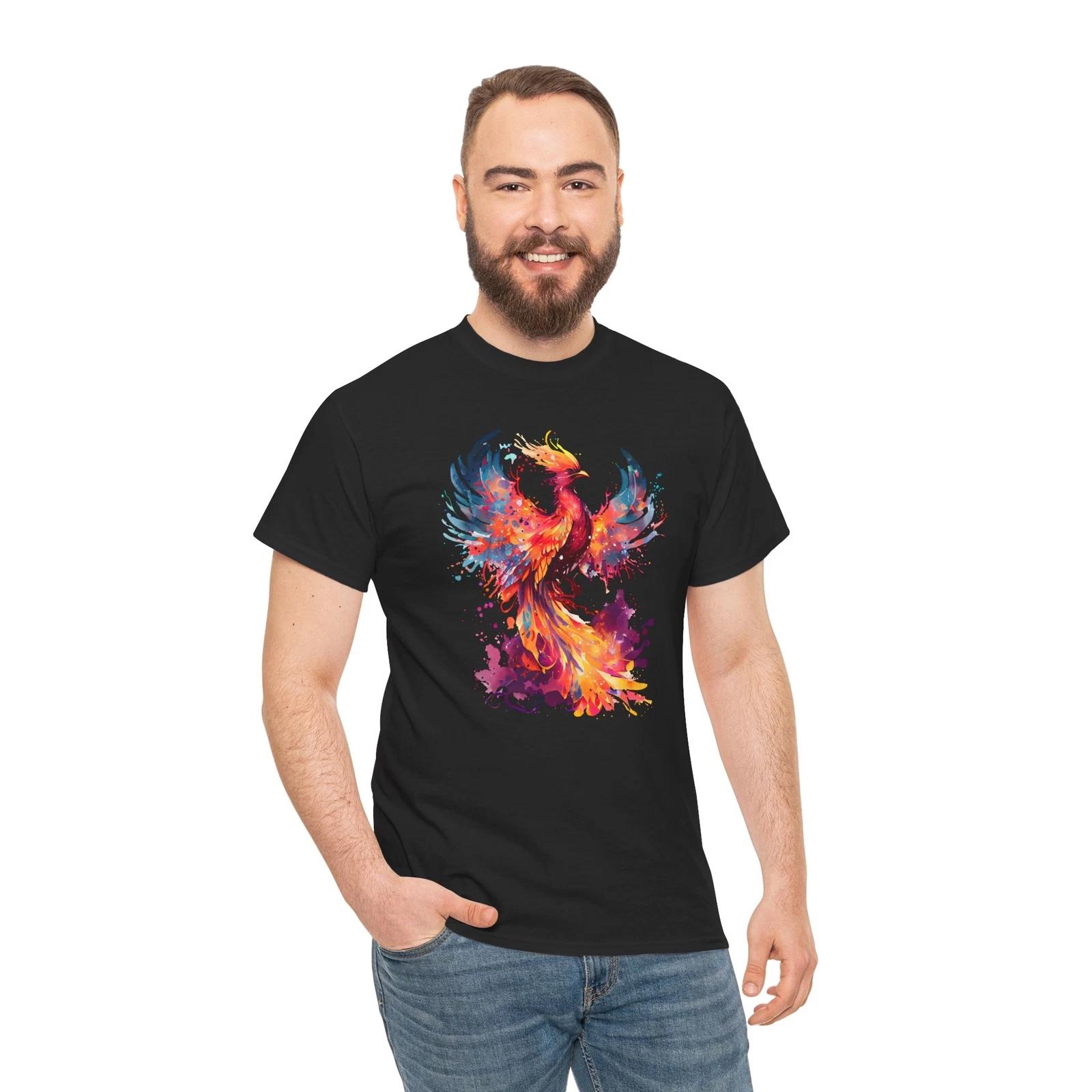 Phoenix rising from the ashes Cryptozoology T-Shirt | phoenix Shirt 3XL