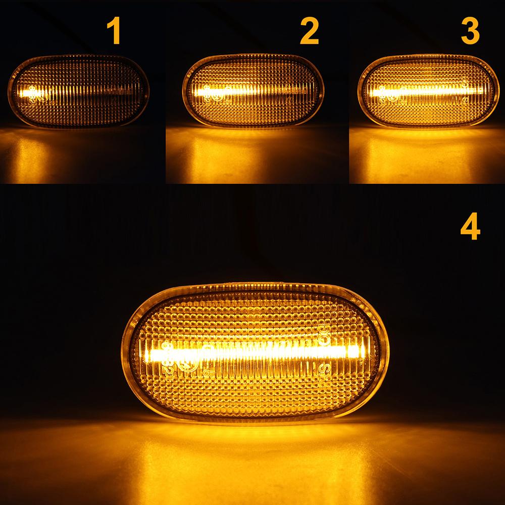 2pcs For Suzuki Jimny B64W JB74 JB23 JB64 For Mazda AZ Off-road JM23W Led Side Marker Flowing Turn Signal Lamp Dynamic Blinker