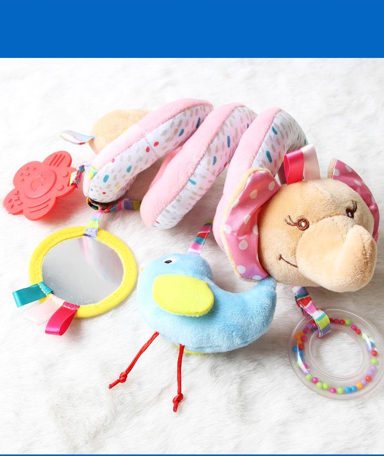 Plush Elephant Baby Crib & Stroller Bed Hanging Wrap