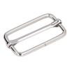 50pcs Silver Tri-Glide Buckle Rectangle Shape Adjustable Strap Buckle  For Fasteners