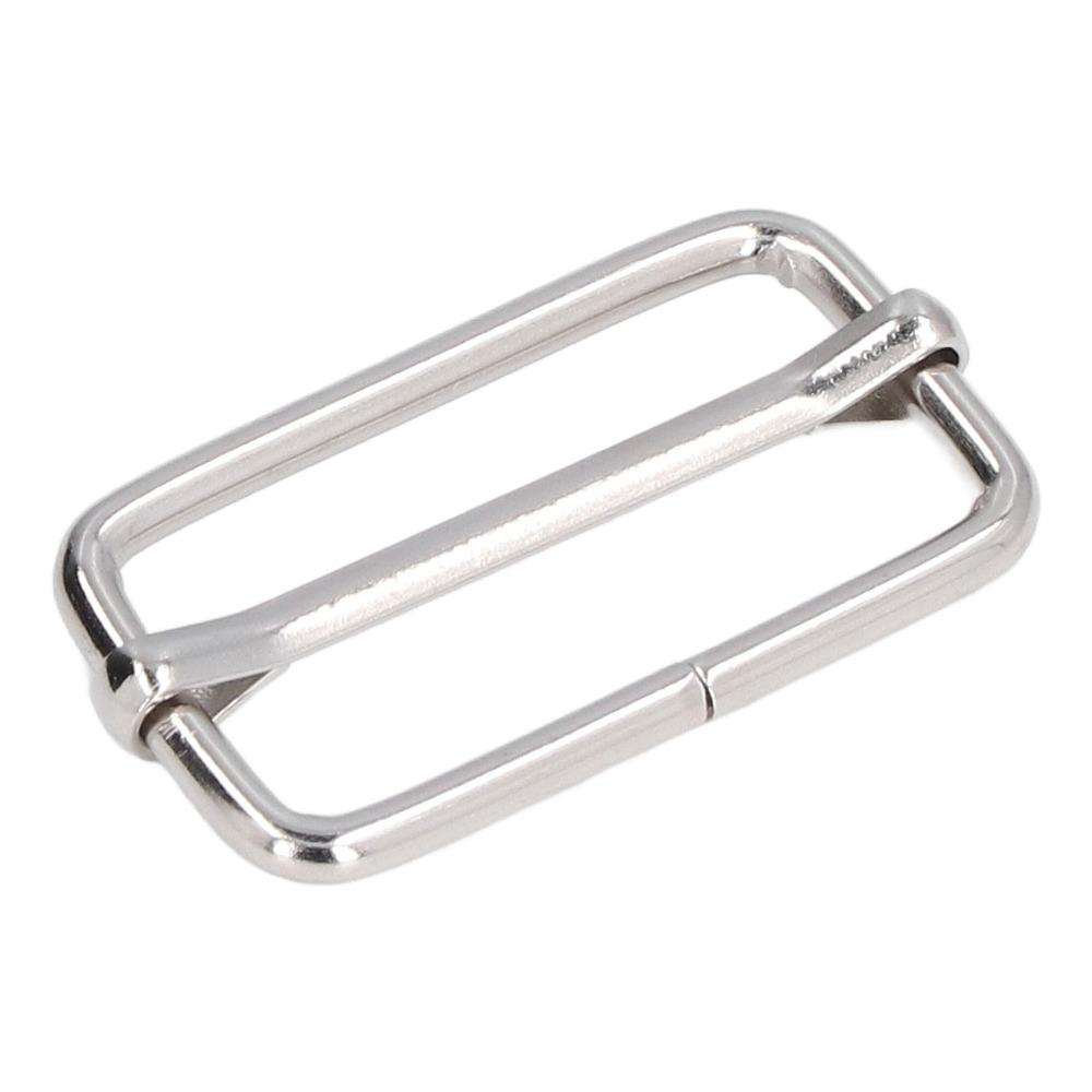 50pcs Silver Tri-Glide Buckle Rectangle Shape Adjustable Strap Buckle  For Fasteners