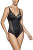 Women's Slimming Bodysuit, Lace with Tulle, Women's Underwear, Black Women's Slimming Bodysuit, Lace with Tulle, Women's Underwear, Black