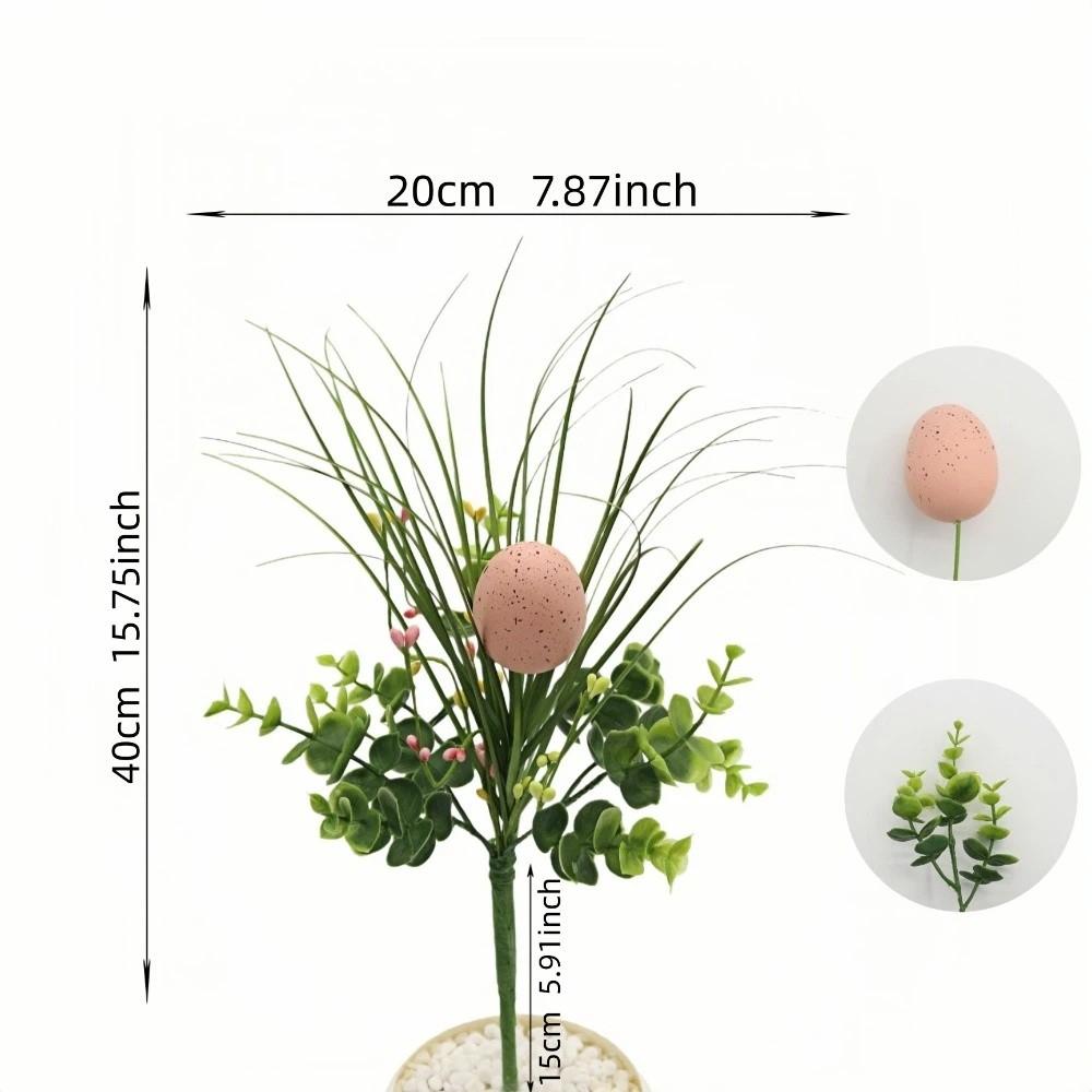 

DIY Easter Eggs Tree Branch Realistic Simulated Floral Stems Foam Berry Bouquet Holiday Decor Style 1