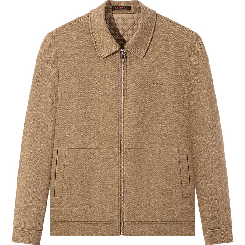 

Qipai Men s Quilted Lapel Business Jacket M