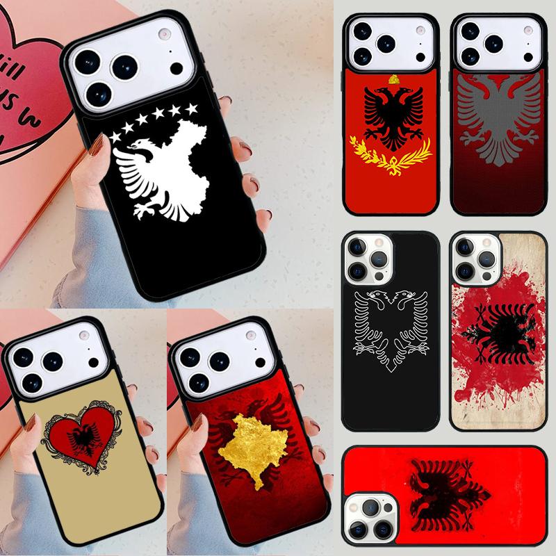 Albania Albanians Flag Phone Case For iPhone 17 Air 14 15 13 12 Max Cover For Apple 14 15 16 16e 11 Pro Max Plus Coque