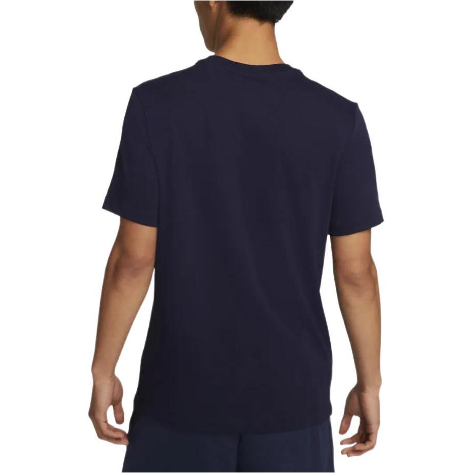 Nike T Shirts Men's Blue Crew Neck Moderate Straight Fit DR7634-498