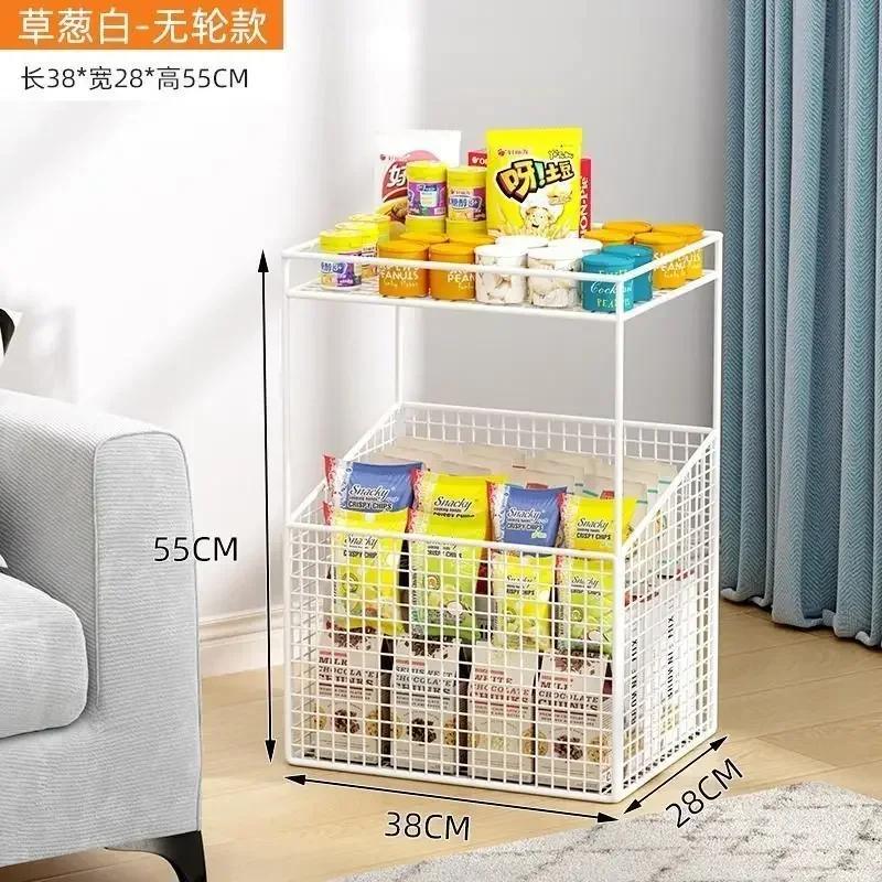Multi-Layer Storage Racks Laundry Baskets Removable Trolley Storage Of Snacks And Sundries Organizing Iron Office File Racks