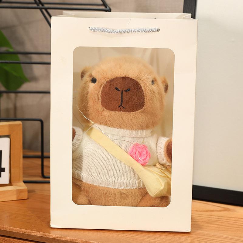 Capibara Capybara Doll Plush Toy Clothing Capybara Sleeping Pillow Ragdoll Funny Birthday Gift