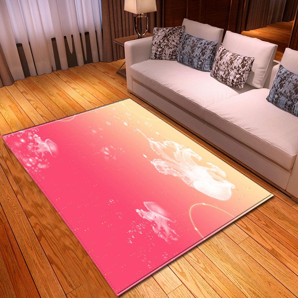 Gradual Change Large Carpet Feather Wind Bedroom Floor Mat