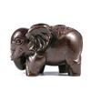 Luxury Elephant Figurine Wooden Ornaments Crafts Retro Home Feng Shui Desktop Decoration Natural Carved Elephant Statue