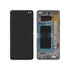 LCD Screen & Touch Screen - SAMSUNG - Galaxy S10+ (G975F) - Black - Mounted On Chassis - Replacement