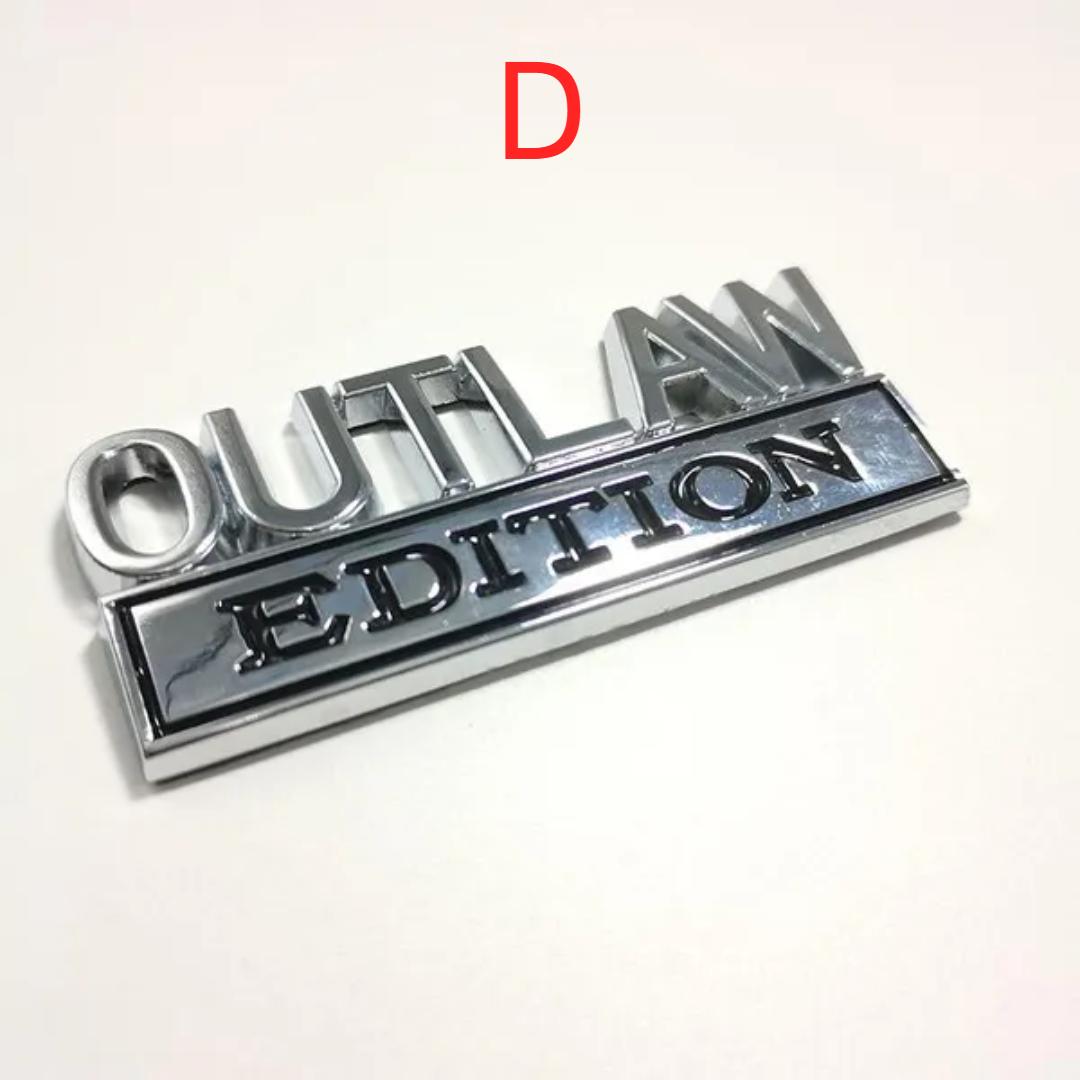 

Металлическая эмблема Outlaw Edition, наклейка-солдат, наклейка для J/eep G/rand C/herokee L/iberty P/atriot R/enegade F/ord F-150 F250 F350 D