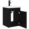 Bathroom Vanity Unit with Faucet Black Oak