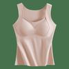 German Velvet Thermal Vest for Women with Chest Pads, Velvet Free Bra In Autumn and Winter, Seamless All-in-one Bottoming Shirt, Thermal Clothing