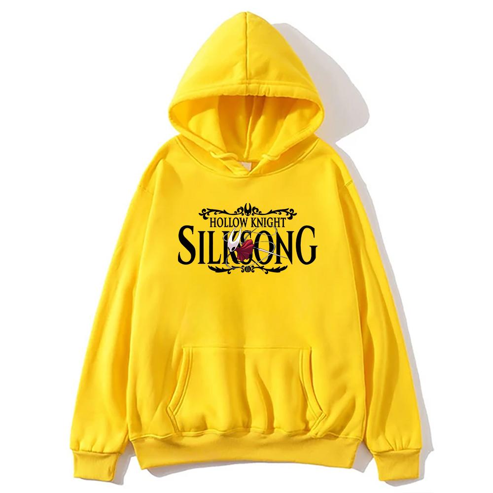 Mode Spiel Hoodies Hollow Knight Silksong Grafik Sweatshirt Damen Herren Langarm Übergroße Pullover Unisex Kleidung