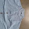 Men Vintage Button Stand Collar Short Sleeve Casual Cotton Summer Shirt