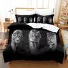 Tiger Bedding Set Soft Polyester Soft Velvety Washable Jungle Theme Duvet Cover Leopard Luxury for Boys Gift Bedroom Decoration