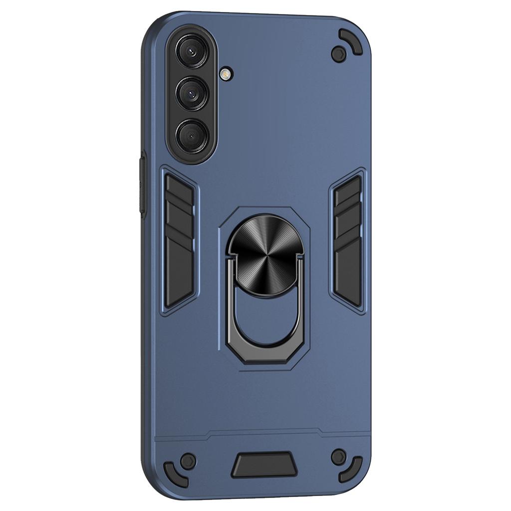 For Samsung Galaxy M55 5G Case PC+TPU Phone Cover with Rotation Ring Grip