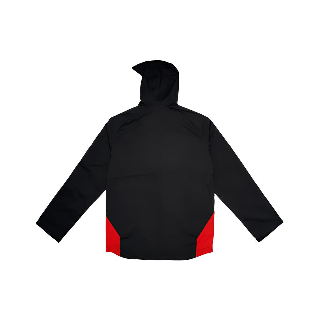 Li Ning Plain Patch Logo Hooded Zip Jacket Women jackets Black AFDJ272-1