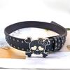 Pin Buckle PU Leather Belt Woman Casual Waist Decors Skull Belt 2000s Waiststrap