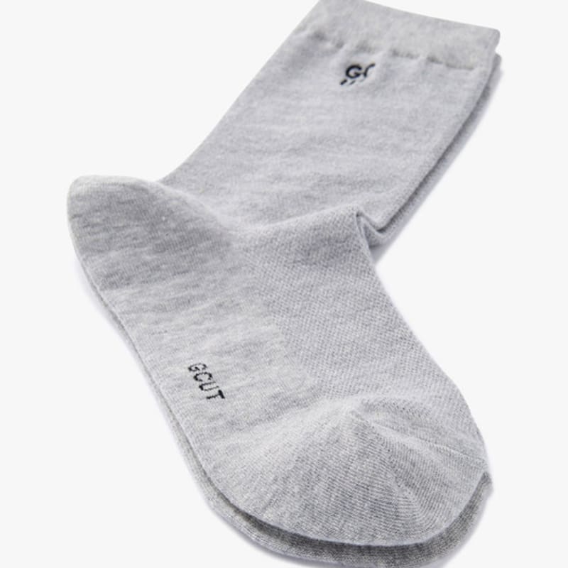 GCUT Honeycomb Collar Socks_Melange Gray 7215284202