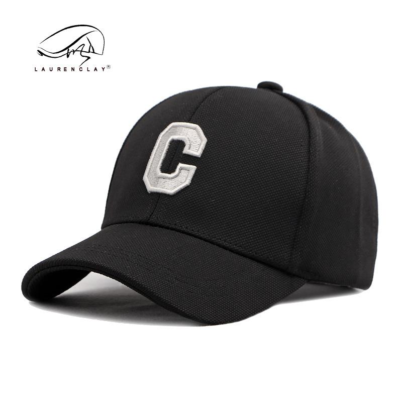 New Big Head Circumference Hat Men's and Women's Embroidery C Letter Hard Top Baseball Cap Sunshade Sun Protection Cap