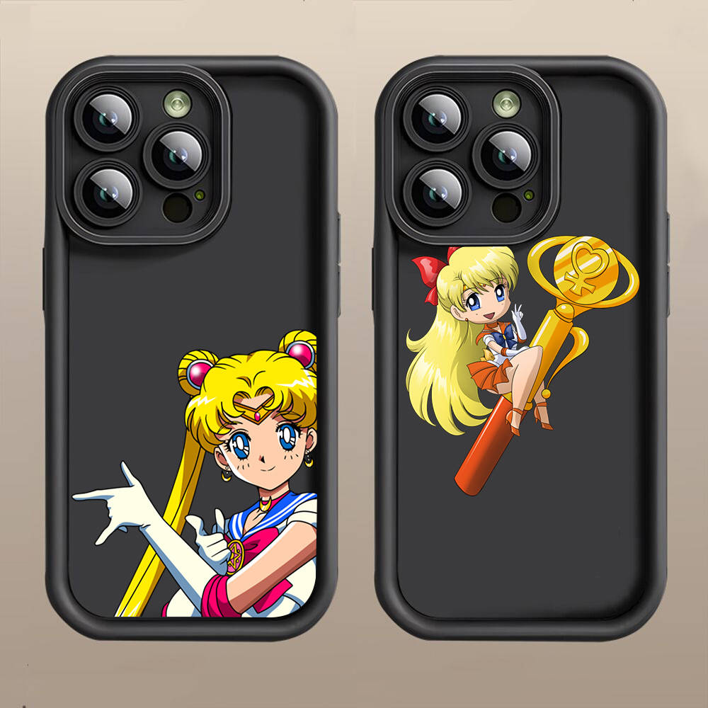 D-41 Cute Sailor Moon  Case for iPhone 15 14 13 12 8 Plus Samsung S24 S23 Ultra A04S A05S Huawei P40 P50 P60 Nova 11 Pro Max OPPO A17K Reno 10